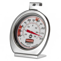 Rubbermaid FGR80DC Refrigerator/Freezer Thermometer - Dial Type, -20 to 80 F