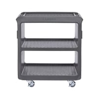 Cambro SC225131 31 1/4" Beverage Service Cart, 18"D x 34" H, Dark Brown