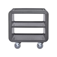 Cambro SC230S131 37 1/2" Beverage Service Cart, 22"D x 37 1/4" H, Dark Brown