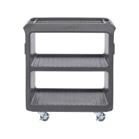 Cambro SC225S110 31 1/4" Beverage Service Cart, 18"D x 34" H, Black