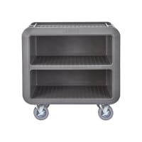 Cambro SC330131 37 1/2" Beverage Service Cart, 22"D x 37 1/4" H, Dark Brown