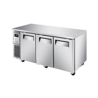 Turbo Air JURF-72-N 70 7/8" W Undercounter Refrigerator/Freezer Combo w/ (3) Sections &...