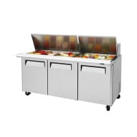 Turbo Air MST-72-30-N 73" M3 Series Mega Top Sandwich/Salad Prep Table w/ Refrigerated Base,...