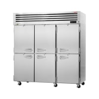 Turbo Air PRO-77-6R-N 77 3/4" Three Section Reach In Refrigerator, 6 Left/Right Hinge Solid Doors, 115v