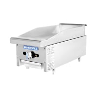Turbo Air TAMG-12 12" Gas Griddle w/ Manual Controls - 3/4" Steel Plate, Convertible