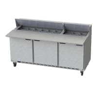 Beverage-Air SPE72HC-18C 72" Hydrocarbon Series Sandwich/Salad Prep Table w/ Refrigerated Ba...