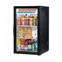 True GDM-06-34-HC~TSL01 20" Countertop Refrigerator w/ Front Access - Swing Door, Black, 115v