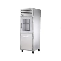 True STA1RPT-1HG/1HS-1S-HC 27 1/4" One Section Pass Thru Refrigerator, (2) Glass Doors, (1)...