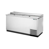 True TD-65-24-S-HC 65" Forced Air Bottle Cooler - Holds (528) 12 oz Bottles, Lid Locks, 115v