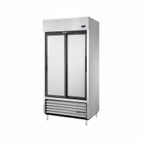 True TSD-33-HC 39 1/2" Two Section Reach In Refrigerator, (2) Sliding Solid Doors, 115v