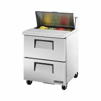 True TSSU-27-08D-2-HC ADA 27" TSSU Series Sandwich/Salad Prep Table w/ Refrigerated Base, 11...