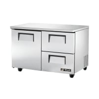 True TUC-48D-2-HC 48" W Undercounter Refrigerator w/ (2) Sections, (2) Drawers & (1) Doo...