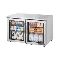 True TUC-48G-HC~FGD01 ADA 48" W Undercounter Refrigerator w/ (2) Sections &amp; (2) Doors, 115v
