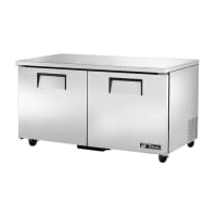 True TUC-60-HC 60" W Undercounter Refrigerator w/ (2) Sections & (2) Doors, 115v