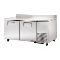 True TWT-67F-HC 67" W Worktop Freezer w/ 2 Doors, 115v