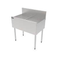 Perlick TS30DB Underbar Freestanding Drainboard - 6" Backsplash, 30" x 18 9/16"