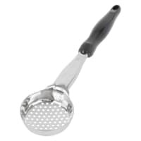 Vollrath 6432320 3 oz Round Perforated Spoodle - Black Nylon Handle, Heavy-Duty, Stainless Steel