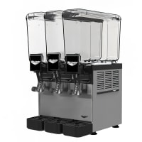 Vollrath VBBC3-37-A Pre Mix Refrigerated Dispenser w/ (3) 2 1/10 gal Bowls - Agitator Circulation...