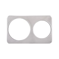 Winco ADP-608 Adapter Plate w/ (2) 6 3/8" & 8 3/8" Holes, Stainless