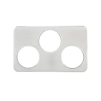 Winco ADP-666 21" Adapter Plate - (3) Inset Capacity, Stainless