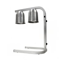 Winco EHL-2 2 Bulb Heat Lamp w/ Adjustable Arm, Aluminum, 120v
