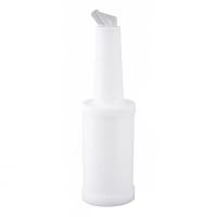 Winco PPB-2W 2 qt Liquor & Juice Multi Pour w/ White Spout & Lid