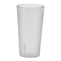 Winco PTP-12C 12 oz Clear Pebbled Plastic Tumbler