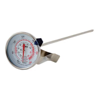 Winco TMT-CDF3 Dial Type Candy Deep Fry Thermometer w/ 100 to 400 Temperature Range
