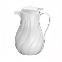 Winco VSW-64W 64 oz Beverage Server, Plastic, White
