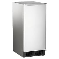 Scotsman DCE33PA-1SSD 15"W Top Hat Undercounter Ice Machine - 30 lbs/day, Air Cooled, Pump Drain, 115v