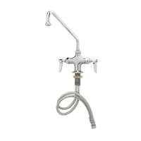 T&S B-0201 Deck Mount Mixing Faucet w/ 12" Swing Nozzle