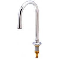 T&S B-0520 Rigid Gooseneck Spout, Deck Mount, 10 1/4"High, 5 1/2" Spread