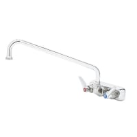T&S B-1117 Splash Mount Faucet - 10" Swing Spout, 4" Centers