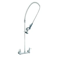 T&S B-0133 33 3/8" H Wall Mount Pre Rinse Faucet - 1.15 GPM, Base with Nozzle