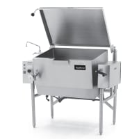 AccuTemp ALTGSE-40 40 gal. Tilt Skillet - Open Leg Base, Peened Interior, Natural Gas