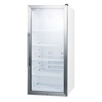 Summit SCR1006 21 1/4" SCR Series One Section Glass Door Merchandiser - (1) Right Hinge Door...
