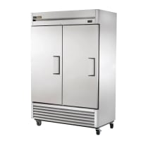 True T-49-HC 54" Two Section Reach In Refrigerator, (2) Left Hinge Solid Doors, 115v