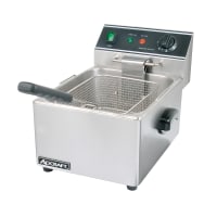 Adcraft DF-6L Countertop Electric Fryer - (1) 15lb Vat, 120v/1ph