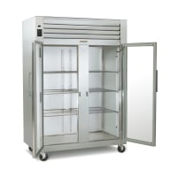 Traulsen G21012 52" Two Section Reach In Refrigerator, (2) Right Hinge Glass Doors, 115v