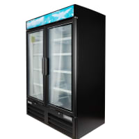 MoTak MGD-2DF-48-HC 54" Two Section Display Freezer w/ Swing Doors - Bottom Mount Compressor...