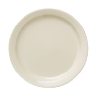 Libbey 740-901-090 9" Round Porcelana Plate - Porcelain, Cream White
