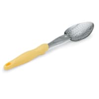 Vollrath 6414250 14" Heavy-Duty Perforated Spoon - Yellow Nylon Handle