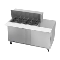Beverage-Air SPE60HC-18M 60" Hydrocarbon Series Mega Top Sandwich/Salad Prep Table w/ Refrig...