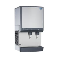 Follett 50CI414W-L 380 lb Countertop Water & Nugget Ice Dispenser - 50 lb Storage, Cup Fill,...