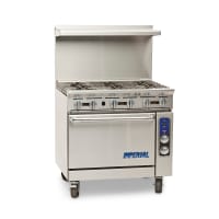 Imperial IR-6-C 36" 6 Burner Gas Range w/ Convection Oven, Natural Gas