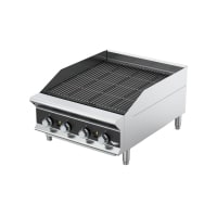 Vollrath CBGHD-24 24" Heavy-Duty Gas Charbroiler w/ Reversible Grill Plates - Stainless Stee...