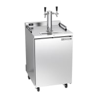 Beverage-Air DZ24HC-1-S 24" Kegerator Beer Dispenser w/ (4) 1/6 Keg Capacity - (1) Column, Stainless Steel, 115v