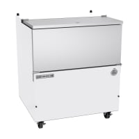 Beverage-Air SM34HC-W-02 Milk Cooler w/ Top & Side Access - (512) Half Pint Carton Capacity,...