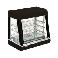 Adcraft HD-26 Countertop Heated Display Case w/ Front &amp; Rear Sliding Doors, 26x18.7x25.25"