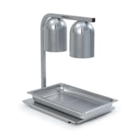 Nemco 6008-2 22" Countertop Heat Lamp w/ Adjustable Arm - 2 Bulb, Built In Toggle Switch, 120v